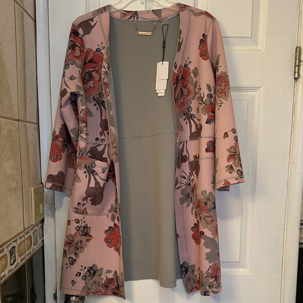 Tahari Faux Leather Floral